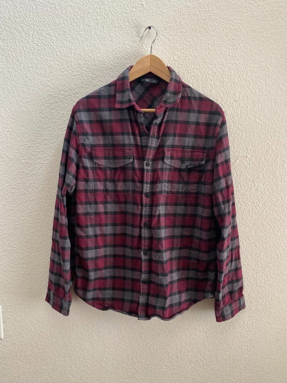 Vortex Plaid Flannel Button Down Shirt Medium Multi-Color Hunting Firearms